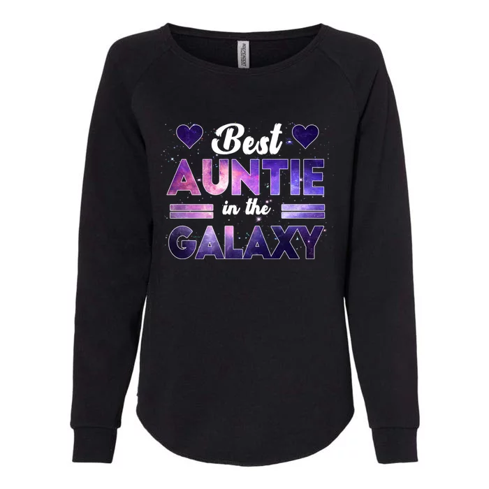 Best Auntie In The Galaxy Happy Parents' Day Tie Dye Gift Womens California Wash Sweatshirt