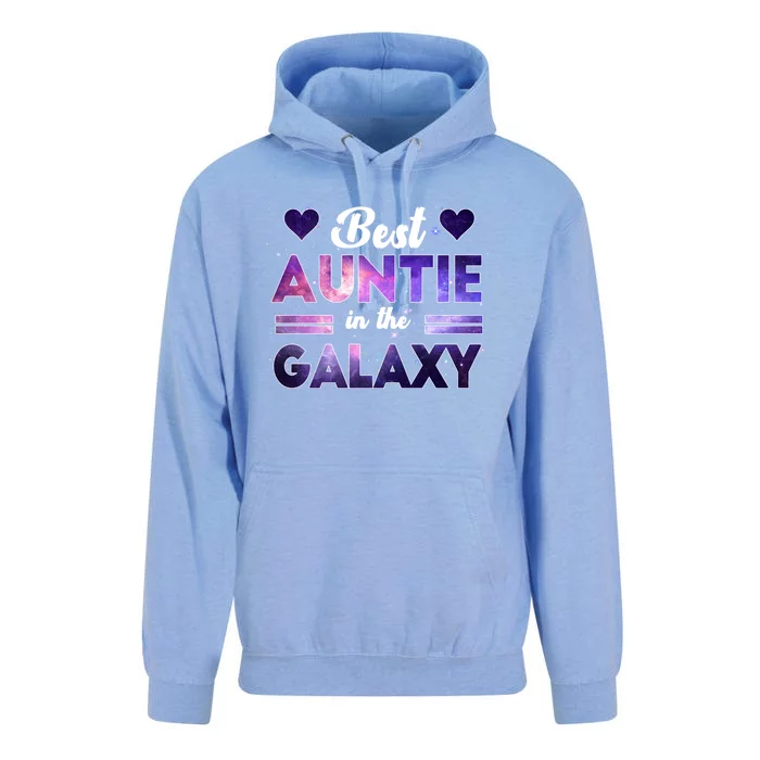 Best Auntie In The Galaxy Happy Parents Day Tie Dye Gift Unisex Surf Hoodie