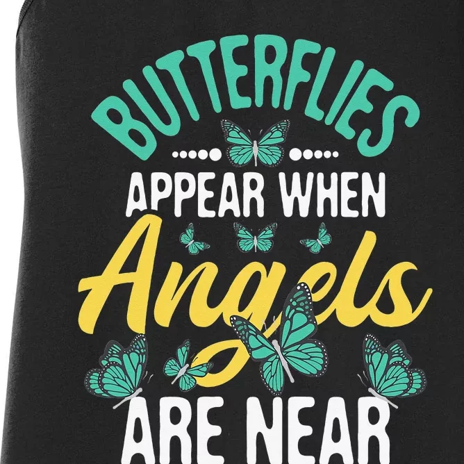 Butterflies Appear Insect Nature Butterfly Lover Monarch Women's Racerback Tank