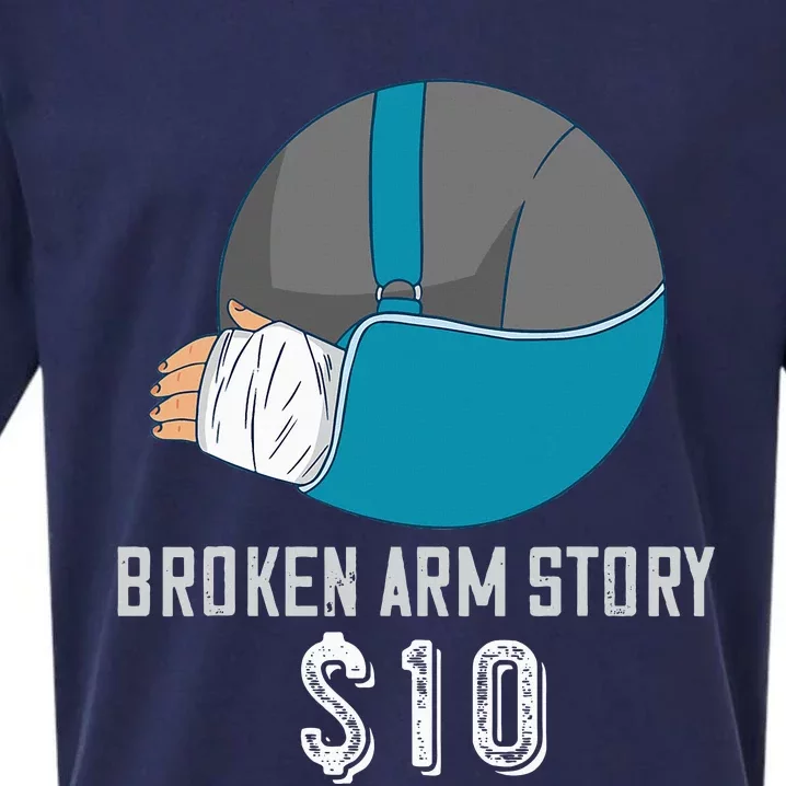 Broken Arm Injury Recovery Patient Broken Bones Story $10 Sueded Cloud Jersey T-Shirt