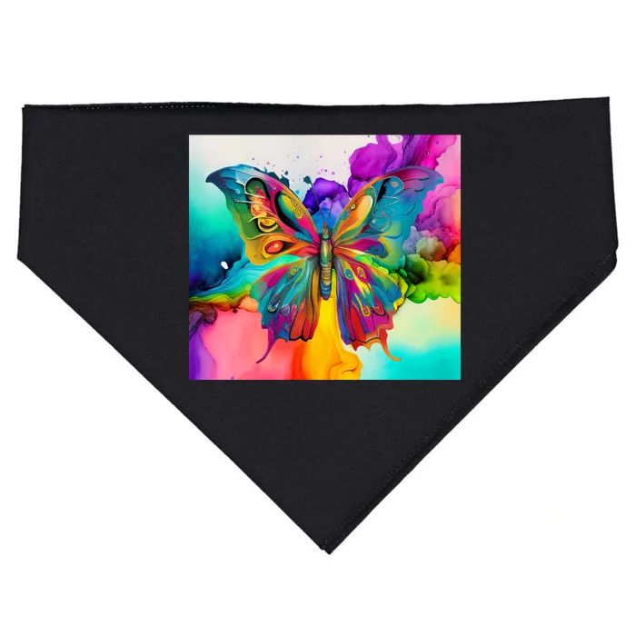 Butterfly Alcohol Ink Tumbler USA-Made Doggie Bandana