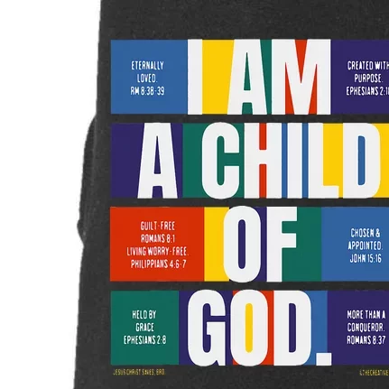 Bible Affirmations I'm a child of God Christian Faith Doggie 3-End Fleece Hoodie