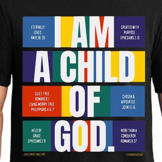 Bible Affirmations I'm a child of God Christian Faith Pajama Set