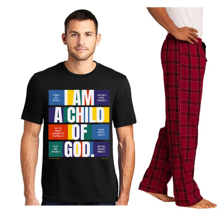 Bible Affirmations I'm a child of God Christian Faith Pajama Set