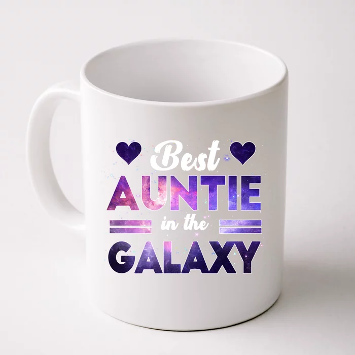 Best Auntie In The Galaxy Happy Parents' Day Tie Dye Gift Front & Back Coffee Mug