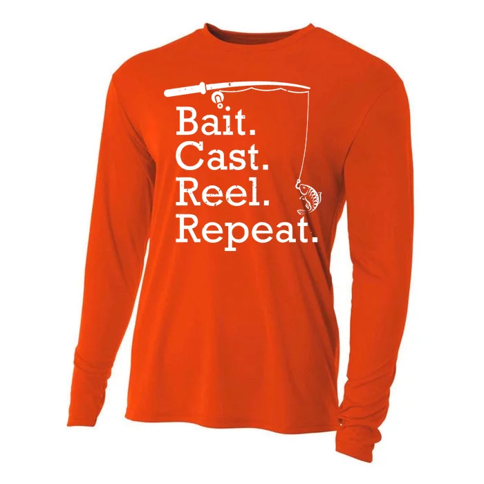 Bait Cast Reek Repeat Cooling Performance Long Sleeve Crew