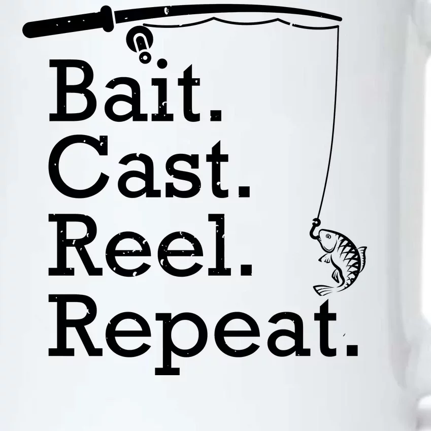 Bait Cast Reek Repeat Black Color Changing Mug