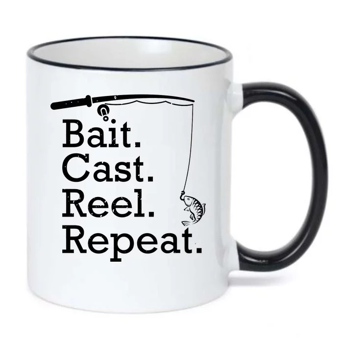 Bait Cast Reek Repeat Black Color Changing Mug