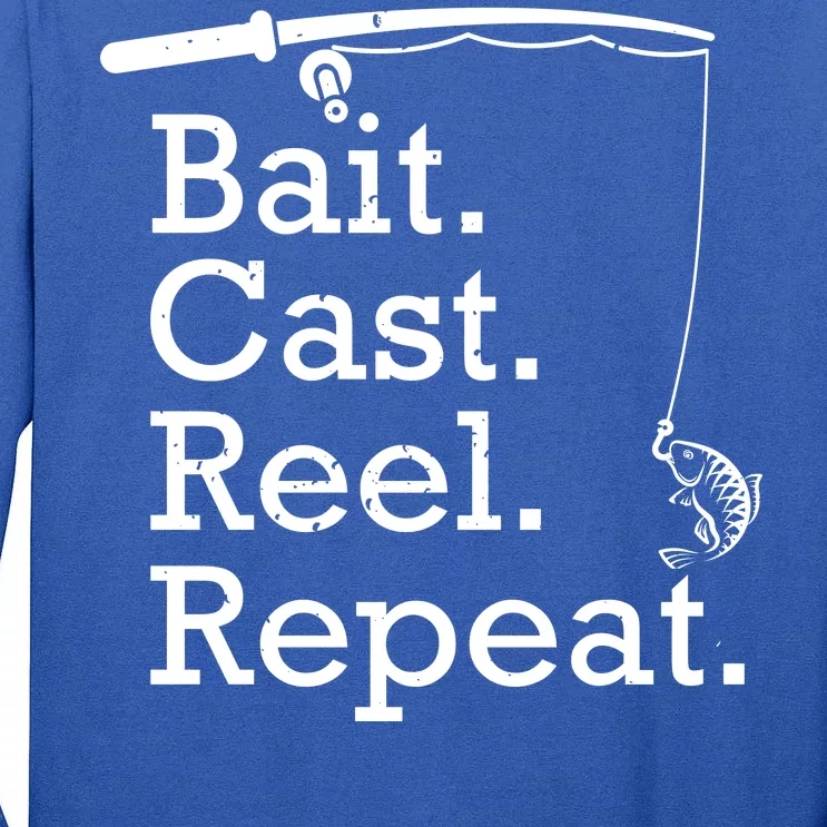 Bait Cast Reek Repeat Tall Long Sleeve T-Shirt