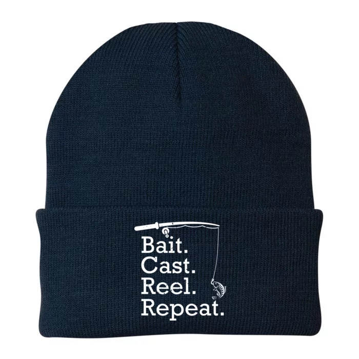 Bait Cast Reek Repeat Knit Cap Winter Beanie