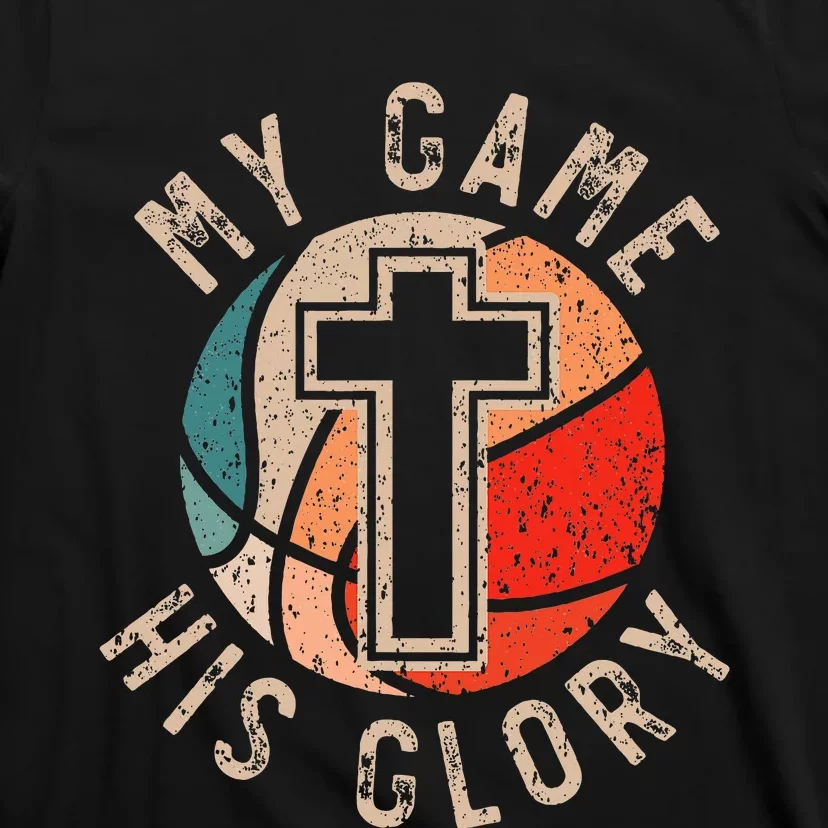 Basketball And Jesus Christ Christian Believer Hooper T-Shirt