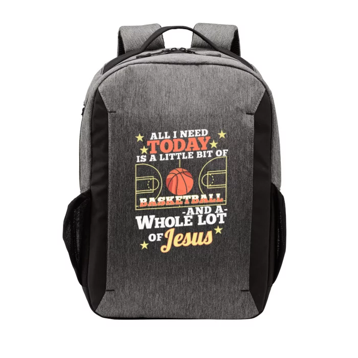 Basketball And Jesus - Funny Christian Basketballer Vector Backpack