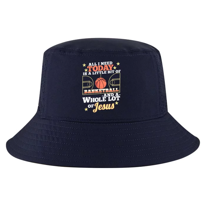 Basketball And Jesus - Funny Christian Basketballer Cool Comfort Performance Bucket Hat