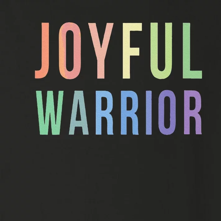 Be A Joyful Warrior For Kamala Harris Tim Walz 2024 Toddler Long Sleeve Shirt