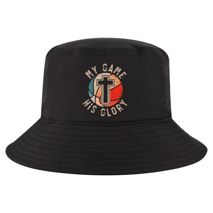 Basketball And Jesus Christ Christian Believer Hooper Cool Comfort Performance Bucket Hat