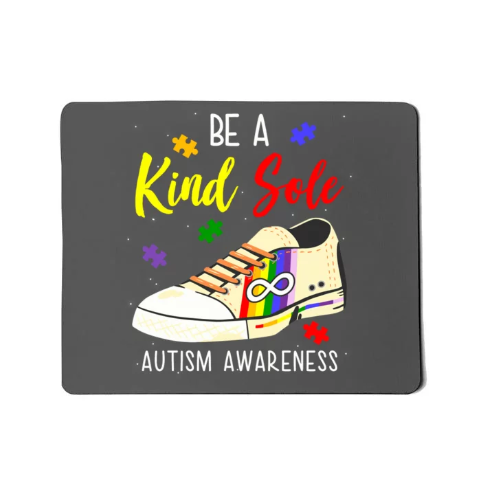 Be A Kind Sole Autism Awareness Puzzle Shoe Mousepad