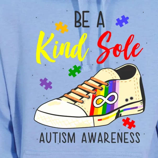 Be A Kind Sole Autism Awareness Puzzle Shoe Unisex Surf Hoodie