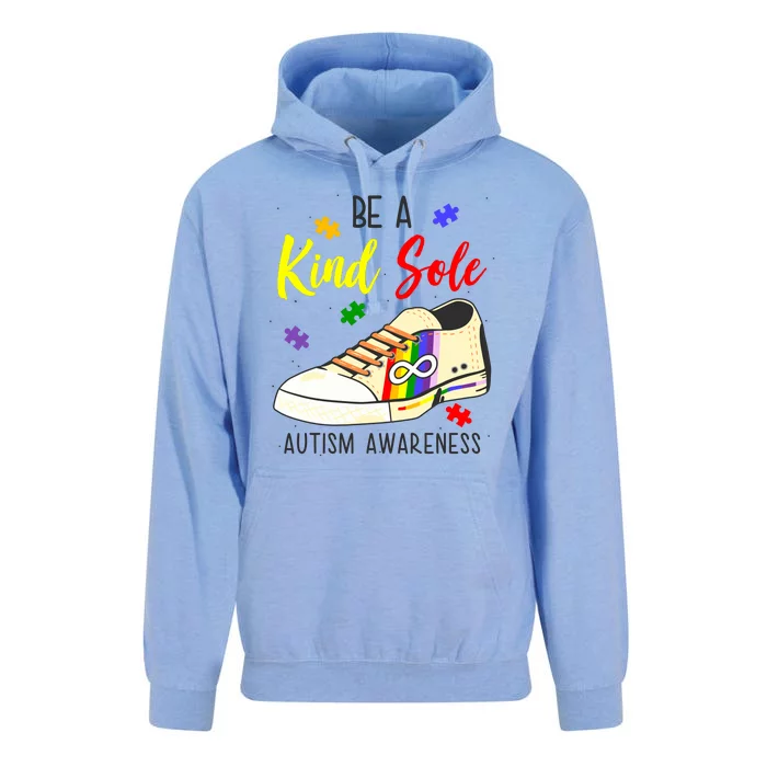 Be A Kind Sole Autism Awareness Puzzle Shoe Unisex Surf Hoodie