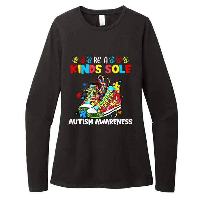 Be A Kind Sole Autism Awareness Support Puzzle Shoes Be Kind Great Gift Womens CVC Long Sleeve Shirt