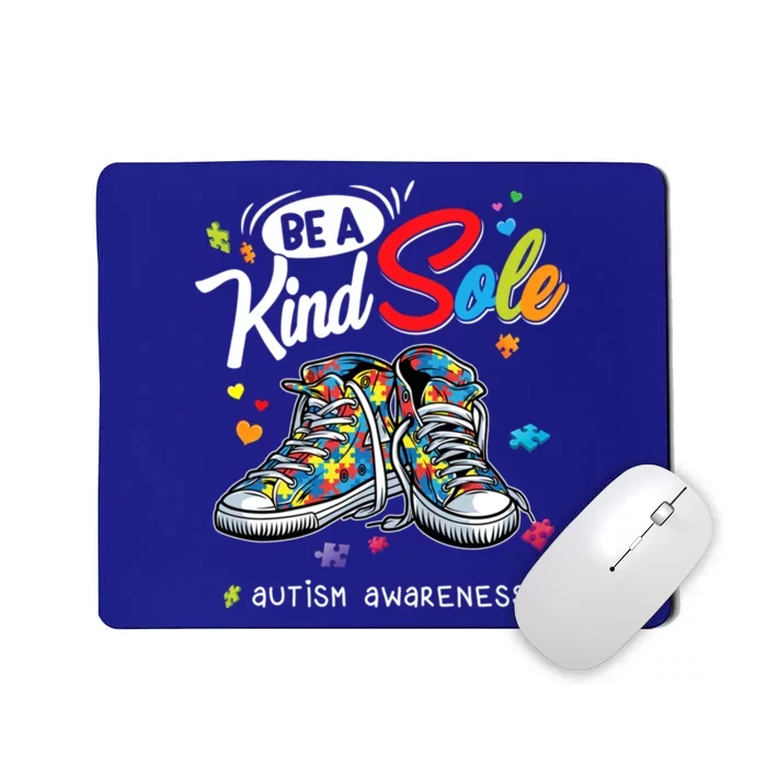 Be A Kind Sole Autism Awareness Rainbow Trendy Puzzle Shoes Gift Mousepad