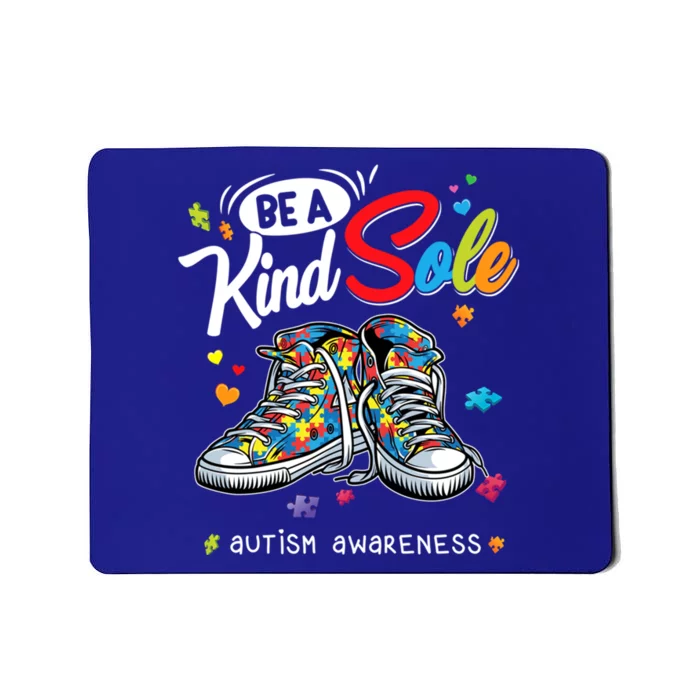 Be A Kind Sole Autism Awareness Rainbow Trendy Puzzle Shoes Gift Mousepad