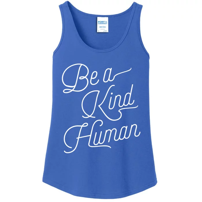 Be A Kind Hu Decent Awesome Person Designs Gift Ladies Essential Tank