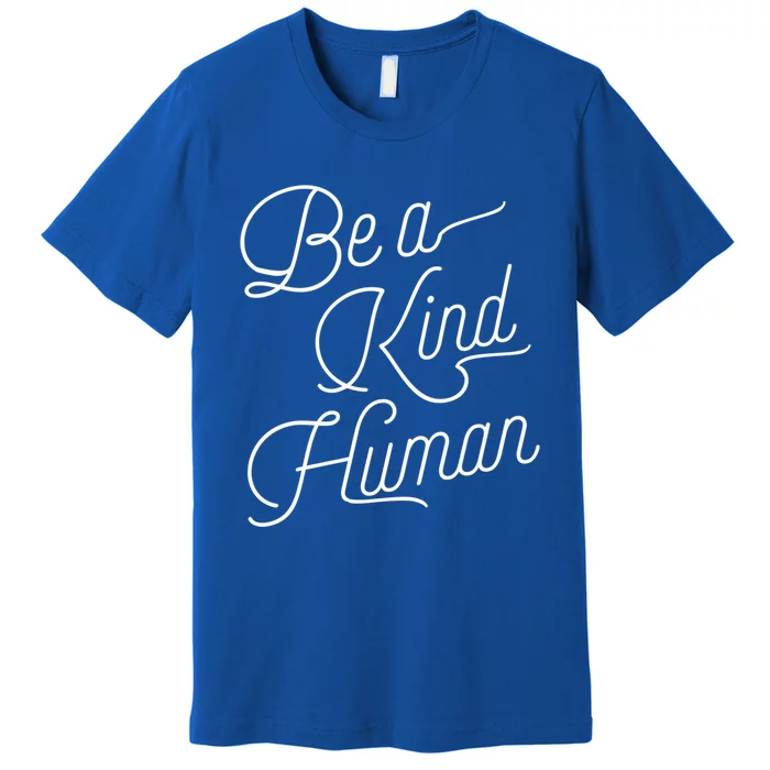 Be A Kind Hu Decent Awesome Person Designs Gift Premium T-Shirt