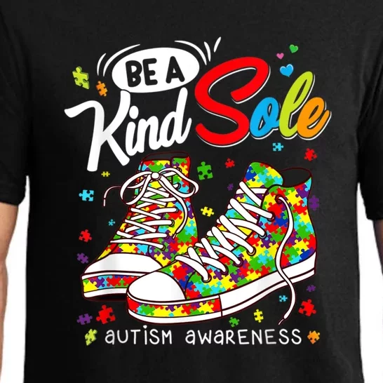 Be A Kind Sole Autism Awareness Rainbow Trendy Puzzle Shoes Pajama Set