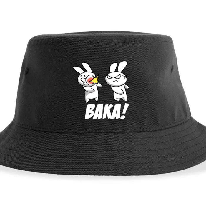 Baka! Rabbit Slap Funny Anime Sustainable Bucket Hat