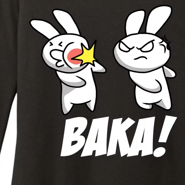 Baka! Rabbit Slap Funny Anime Womens CVC Long Sleeve Shirt