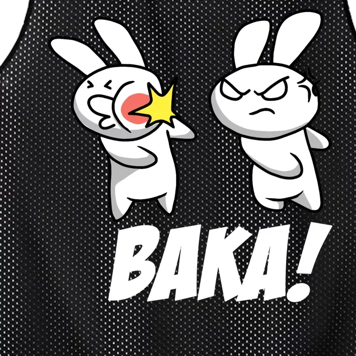 Baka! Rabbit Slap Funny Anime Mesh Reversible Basketball Jersey Tank