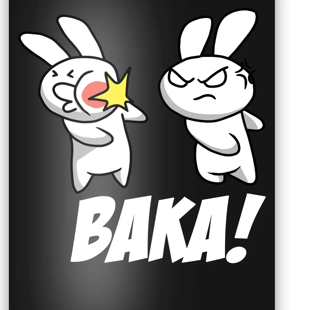 Baka! Rabbit Slap Funny Anime Poster | TeeShirtPalace