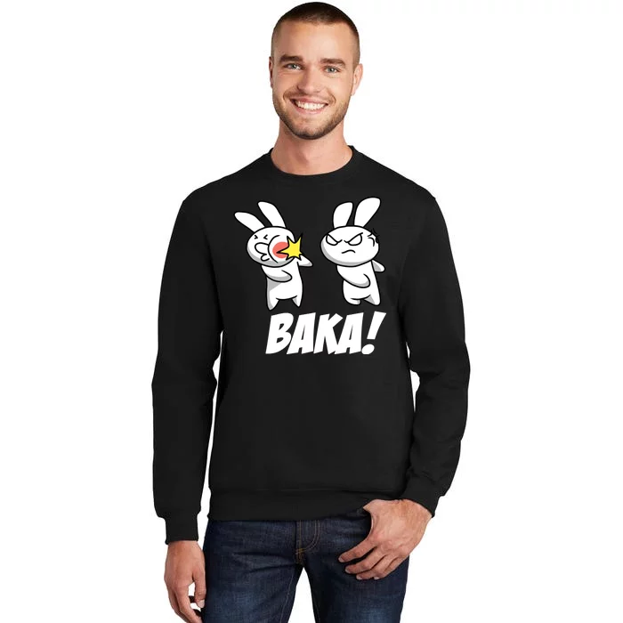 Baka! Rabbit Slap Funny Anime Tall Sweatshirt