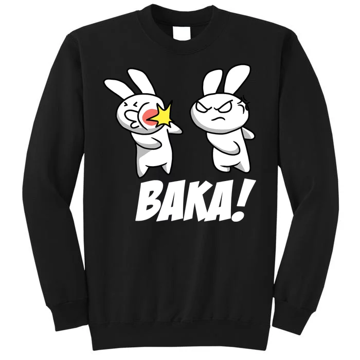 Baka! Rabbit Slap Funny Anime Tall Sweatshirt