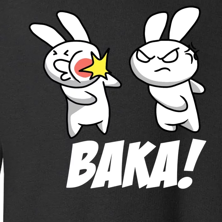 Baka! Rabbit Slap Funny Anime Toddler Sweatshirt