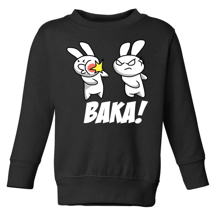 Baka! Rabbit Slap Funny Anime Toddler Sweatshirt