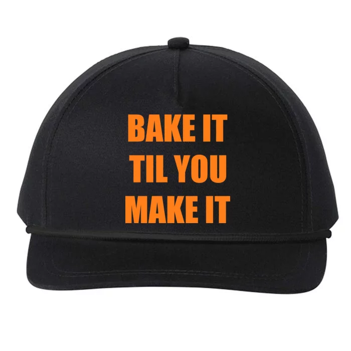 Bake it Til You Make It Cleveland Football Snapback Five-Panel Rope Hat