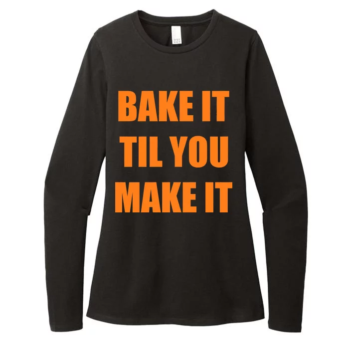 Bake it Til You Make It Cleveland Football Womens CVC Long Sleeve Shirt