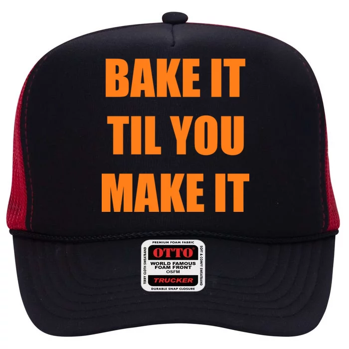 Bake it Til You Make It Cleveland Football High Crown Mesh Trucker Hat