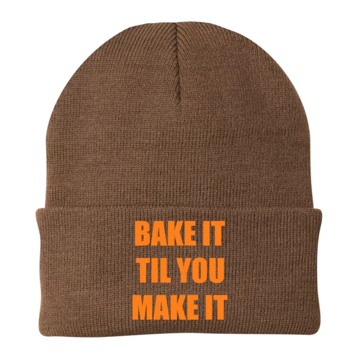 Bake it Til You Make It Cleveland Football Knit Cap Winter Beanie