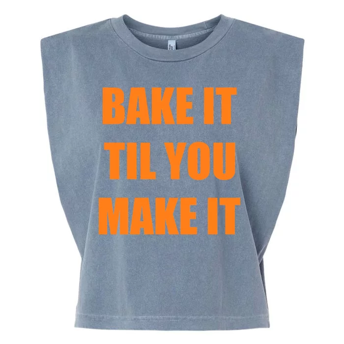 Bake it Til You Make It Cleveland Football Garment-Dyed Women's Muscle Tee