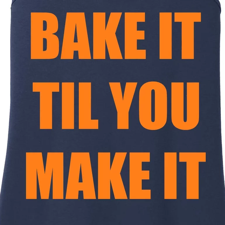 Bake it Til You Make It Cleveland Football Ladies Essential Tank