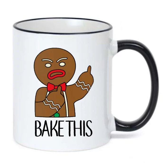 Bake This Gingerbread X-Mas Black Color Changing Mug