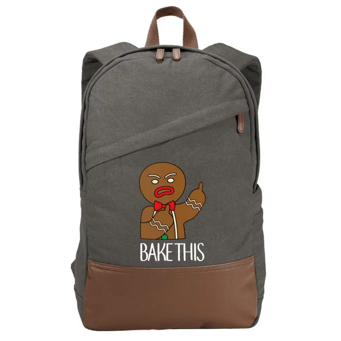 Bake This Gingerbread X-Mas Cotton Canvas Backpack