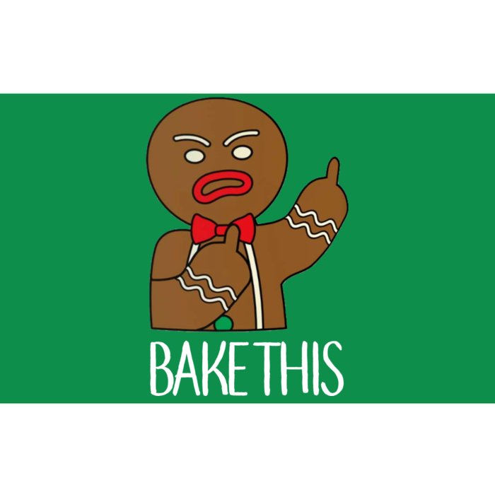 Bake This Gingerbread X-Mas Bumper Sticker