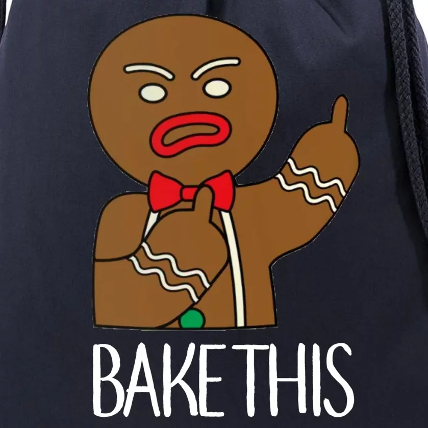 Bake This Gingerbread X-Mas Drawstring Bag