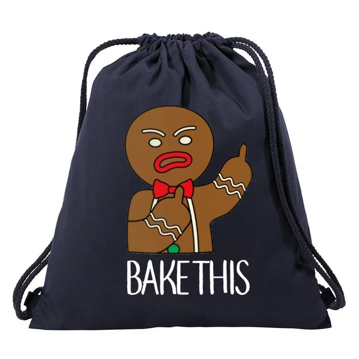 Bake This Gingerbread X-Mas Drawstring Bag