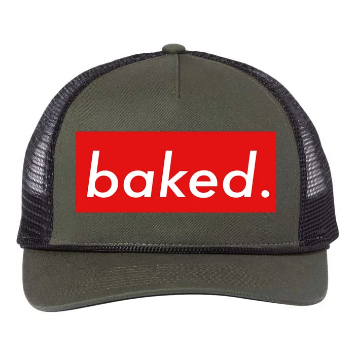 BAKED Designer Style Retro Rope Trucker Hat Cap