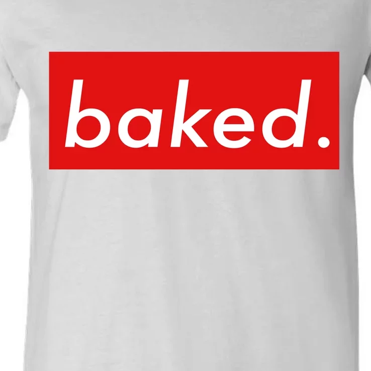 BAKED Designer Style V-Neck T-Shirt