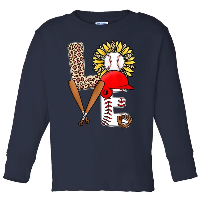 Baseball Apparel Love Baseball Toddler Long Sleeve Shirt